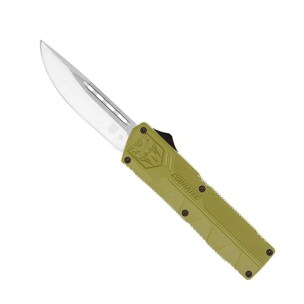 Knives Cobratec Knives 4.50" OD GREEN LTWT DROP NOT SERR • Model: 4.50"